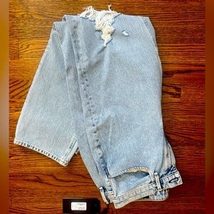 RAG & BONE Midrise Ankle Cigarette Jeans Madison w Holes Light Wash NWT size 30